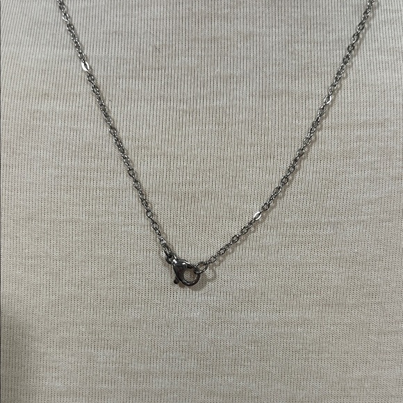 Clear Mushroom Pendant Necklace - Picture 4 of 5